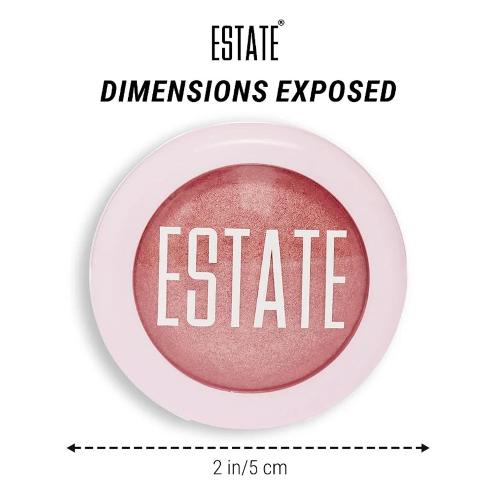 Estate Cosmetics Dew Me Baked Highlighter Cheek Eyes Face Pressed Powder Exposed - Picture 7 of 8